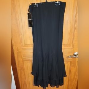 MSK Special Occasion Hankerchief Bottom Long Skirt